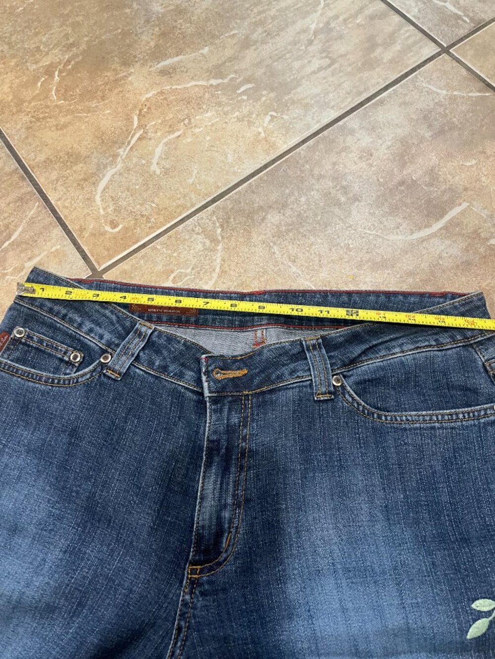MU Jeans Y2K Embroidered Bootcut Jeans Size 18 32" Inseam - Picture 11 of 11